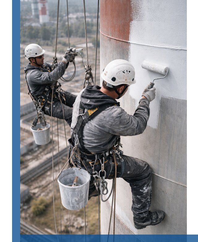 Покраска дымовых труб в Воронеже: антикоррозийная защита и восстановление