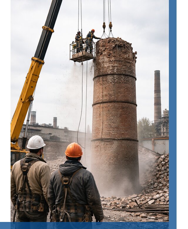 Демонтаж дымовой трубы в Воронеже от 96669 р. | ВЫСОТНИК-Врн, смета