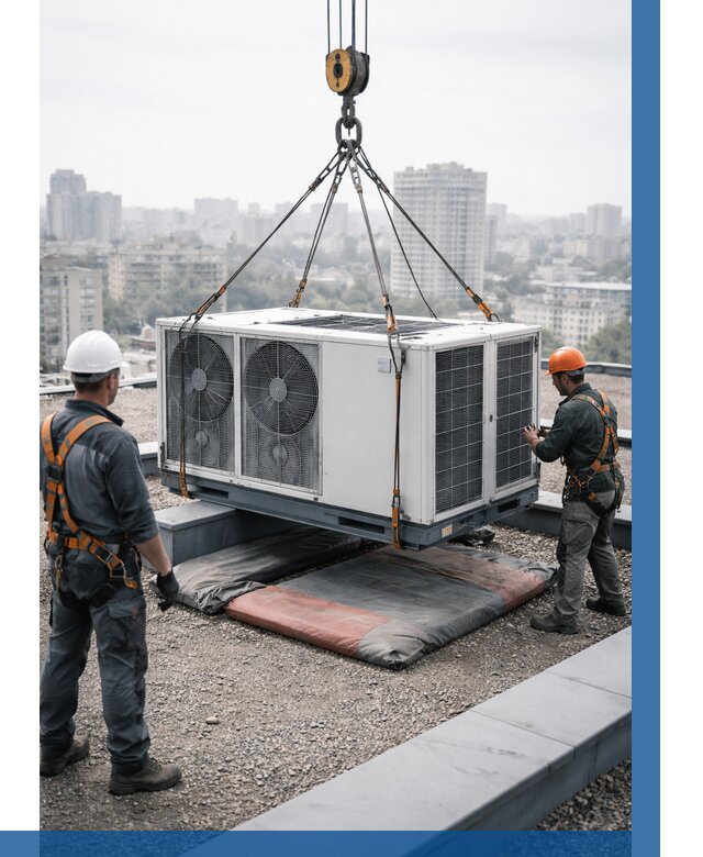 Подъем груза на крышу в Воронеже от 5371 р. | ВЫСОТНИК-Врн заказать