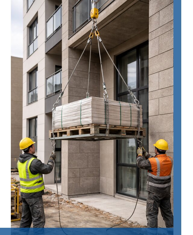 Подъем керамогранита на этаж в Воронеже от 3759 р. | ВЫСОТНИК-Врн