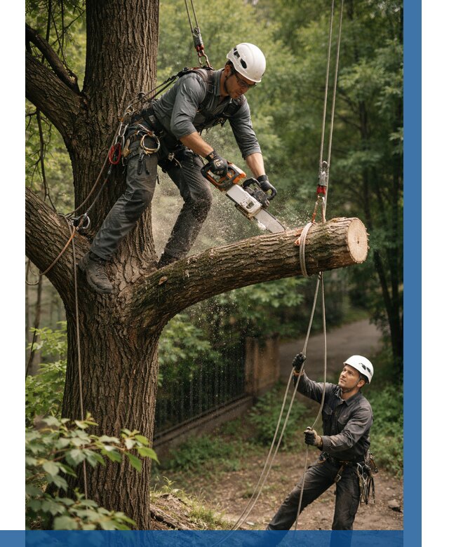 Спил деревьев альпинистами в Воронеже от 8593 р. | ВЫСОТНИК-Врн
