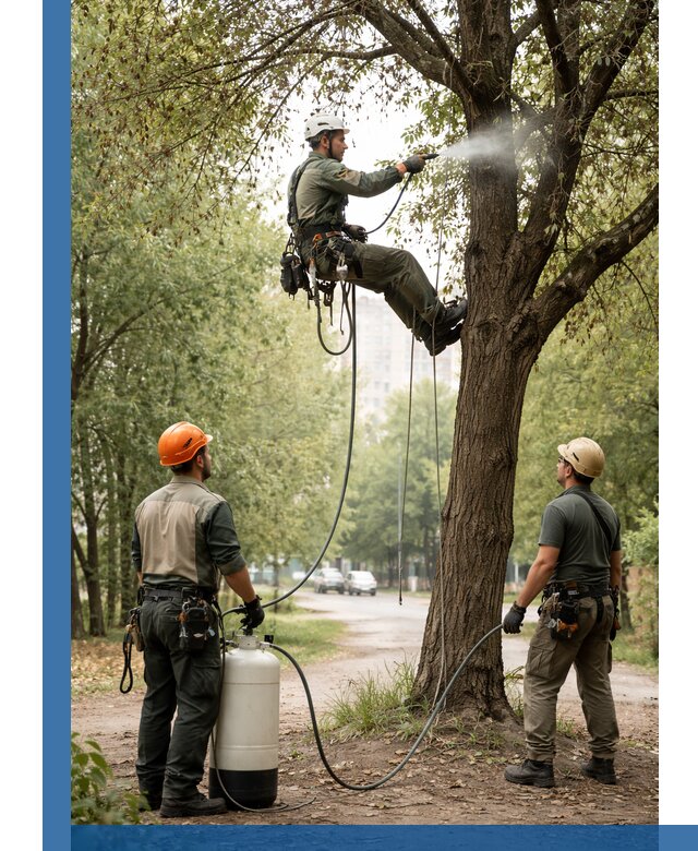 Обработка деревьев от вредителей в Воронеже профессиональная защита