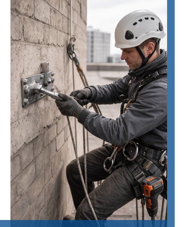 Установка анкерных точек в Воронеже от 3759 р. | ВЫСОТНИК-Врн